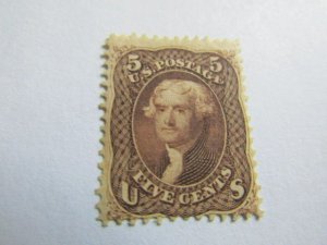 US Stamps, Scott #76 Mint 1863, F, Mint,Hinged-OG, APS Certificate,SCV $1400.00+