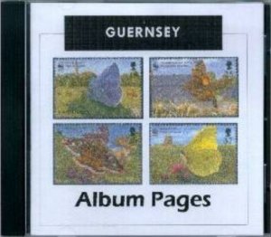 Guernsey - CD-Rom Stamp Album 1958-2021 Color Illustrated Album Pages