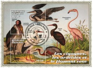 TOGO 2021 - Storks & flamingo / minisheet