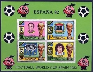 Tanzania 1982: Sc. # 200a; MNH Souvenir Sheet