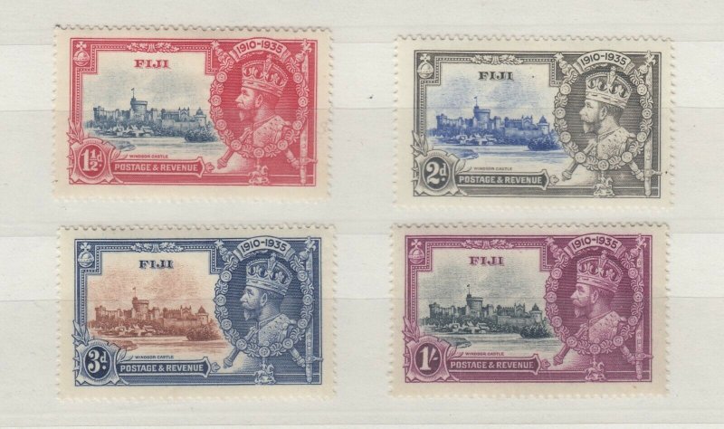 Fiji KGV 1935 Silver Jubilee Set SG242/245 MLH JK840