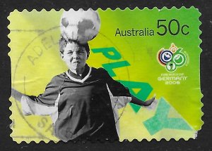 Australia #2522 50c World Cup Football Championship - Boy Heading Ball