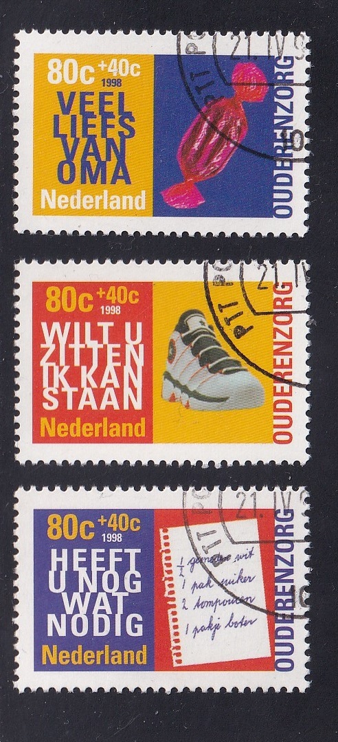 worm Symmetrie monteren Netherlands #B705-B707 cancelled 1998 senior citizens | Europe -  Netherlands & Colonies, Semi-Postal Stamp / HipStamp