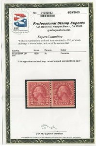 #599a Mint Just Fine OG NH w/PSE Cert. SCV. $1150 (JH 10/7) GP