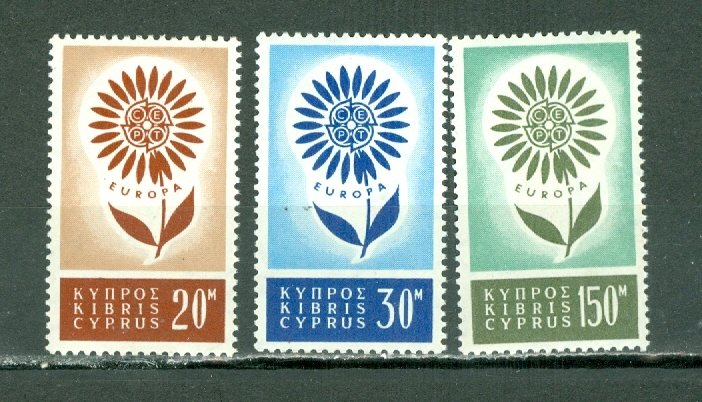 CYPRUS 1964 EUROPA #244-246 SET MNH...$32.25