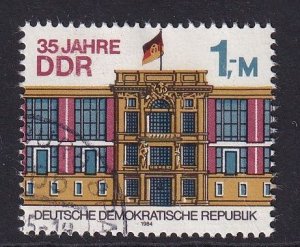 German Democratic Republic DDR  #2431a used 1984 stamp from sheet 1m building