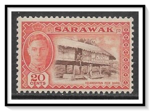 Sarawak #189 KG VI & Rice Barn MHR