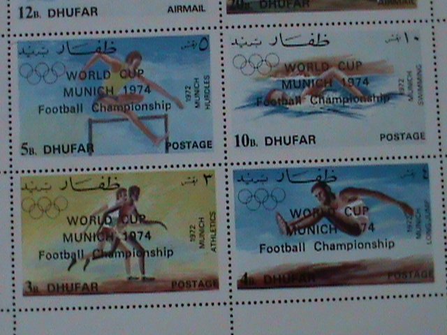 ​DHUFAR-1972-OLYMPIC GAMES-OVPT.- MNH-SHEET VF-EST-$14-PROMOTE-50% OFF OVERPRINT