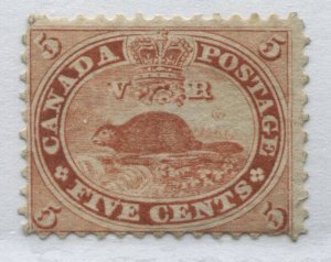 Canada 1859 5 cent Beaver mint probably regummed