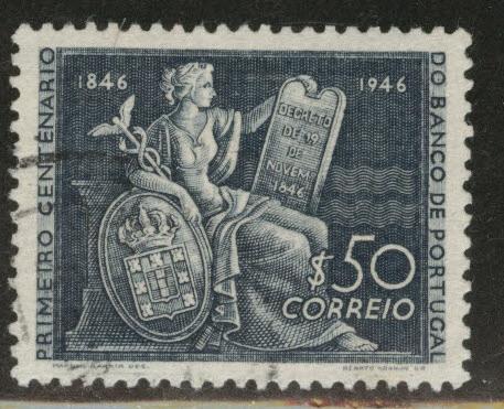 Portugal Scott 670 used 1946 Bank stamp