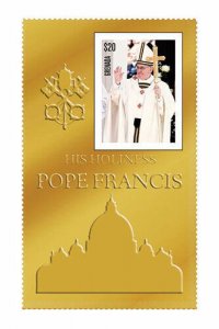 Grenada - 2013 - Pope Francis - Gold Stamp - MNH