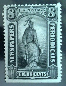 Scott #PR13 - F - 8c Black - Newspaper Stamps - NG - 1875