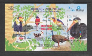 BIRDS - INDONESIA #2192 M/S MNH