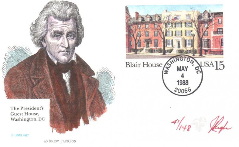 #UX121 Blair House Pugh FDC