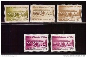 STONE BRIDGE HORSE STAGECOACH POST OFFICE URUGUAY Sc#1557-1566B MNH STAMP cv$18