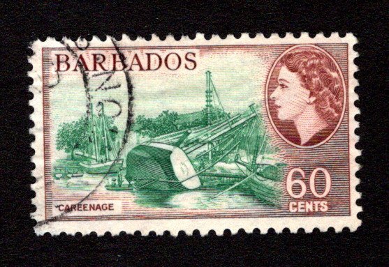 BARBADOS  SC# 245  FVF/U