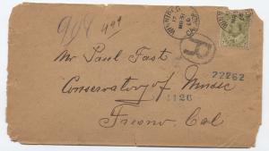 1906 Canada 7 cent Edward VII #92 on registered cover to USA [y3005]