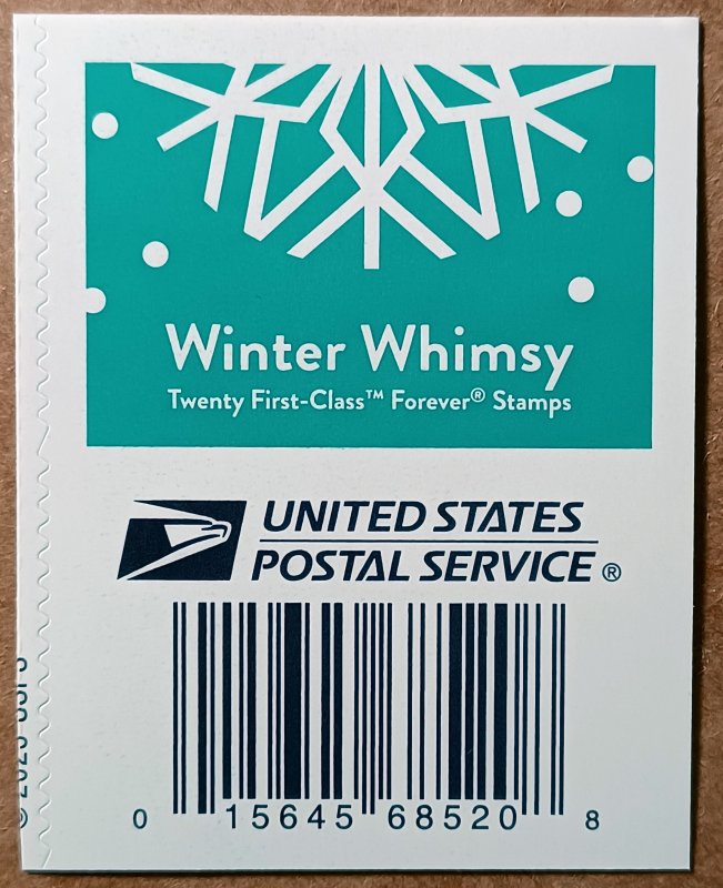 United States #5948-5951 #5951a (73c) Winter Whimsy block of 4 MNH (2024)