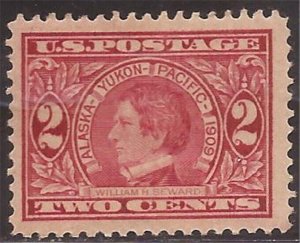 US Stamp - 1909 2c Alaska-Yukon-Pacific Expo - Stamp VF MLH - Scott #370