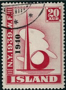 Iceland SC#232 Used F-VF SCV$32.50...fill a great spot!!