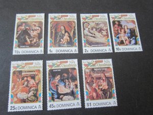 Dominica 1974 Sc 411-7 Christmas Religion set MNH