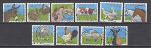 J48590 J L,Stamps 2006 used belgium set #2132a-j