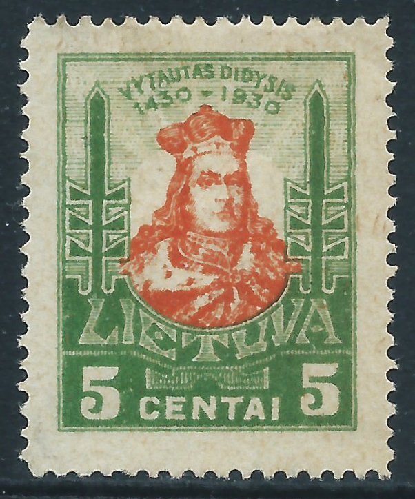 Lithuania, Sc #244, 5c MH