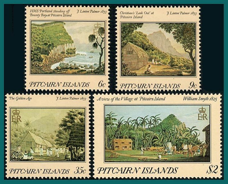 Pitcairn Islands 1985 Paintings (1st series),  MNH  #249-252,SG264-SG267