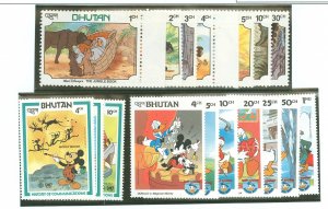 Bhutan #340/466 Mint (NH) Single (Disney)