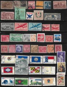 COLLECTION LOT OF 139 UNITED STATES 1861+ STAMPS 3 SCAN