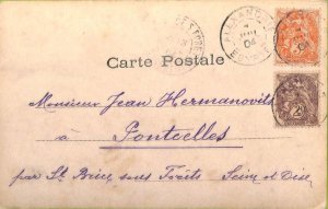 ac6586 - ALEXANDRIE Egypt - Postal History -  POSTCARD to FRANCE  1904