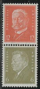 Germany Scott # 373, 369, mint hr, se-tenant, Mi# S48