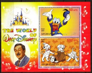 Afghanistan 2007 Walt Disney Sheet MNH