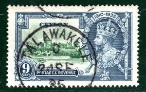 CEYLON KGV SILVER JUBILEE Postmark SG.380 9c Superb TALAWAKELE 1935 CDS GRBLUE31