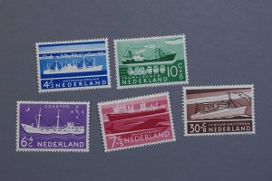 Netherlands #B306-B310 1957 Ships Set MNH