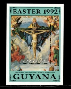 Guyana 1992 - Easter - Souvenir Sheet Stamp - Scott #2566 - MNH