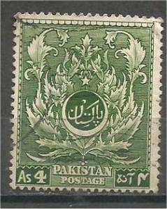 PAKISTAN, 1951, used 4a, Fourth anniversary of independence, Scott 58