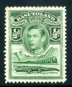 BASUTOLAND;  1938 early GVI issue fine Mint hinged 1/2d. value[ 2 ]