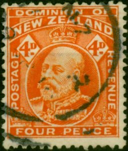 New Zealand 1909 4d Orange-Red SG390 Fine Used