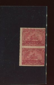 RB28a Proprietary Vertical Pair Imperf Between Pair of 2 Stamps (RB28 Bx 611)