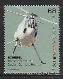 2015 Austria - Sc 2583 - MNH VF - 1 single - Schiebel Camcopter 100