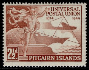 PITCAIRN ISLANDS GVI SG13, 2½d red-brown UPU, M MINT.