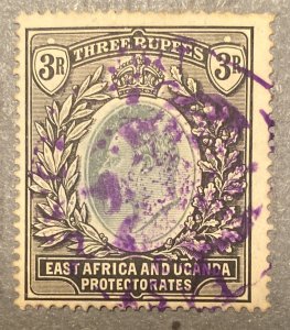 East Africa and Uganda Protectorates 27 - 1904 King Edward VII KEVII Stamp, Used