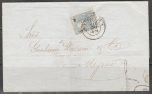 MEXICO-Veracruz 61, 25¢ 2-72 DOCKETED FOLDED COVER TO MEXICO CITY. VF. (22)