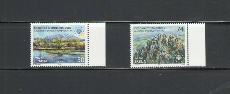 SERBIA:  2019 N I -- Beautiful**NATURE RESERVE ** / Set x 2  / MNH