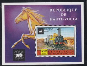 Burkina Faso # C205, Locomotive, souvenir Sheet, Mint NH, 1/2 Cat.