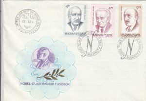 1988, Hungary: Nobel Prize Winners, Unaddressed, FDC (D8213)