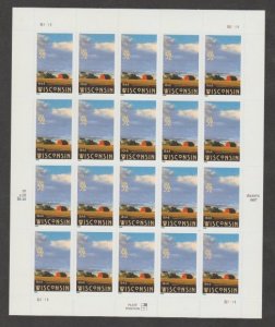 U.S. Scott #3206 Wisconsin Stamps - Mint NH Sheet - UR Plate