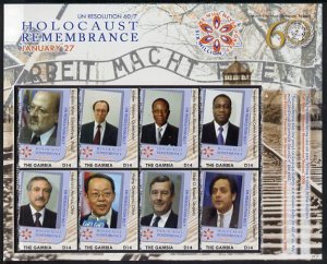 GAMBIA - 2007 - Holocaust Rememberance #2 - Perf 8v Sheet - Mint Never Hinged