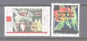 Guinea 168-69 MNH Flowers SCV7.50